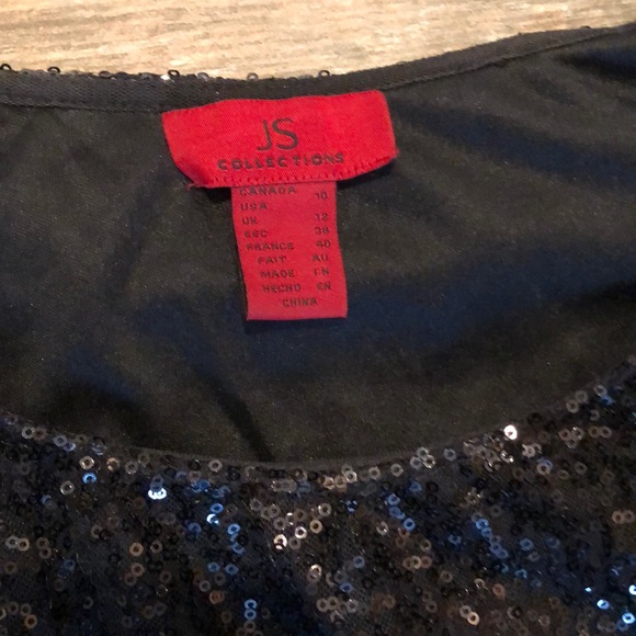 Black Sequin Dress - Picture 2 of 3